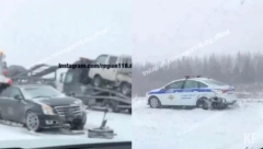 Изображение Авария с участием нескольких машин ДПС стала причиной огромной пробки на М-7 в Татарстане