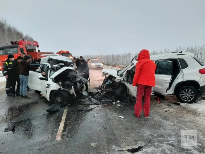 Изображение к публикации «Страшная авария в Альметьевском районе в Новогодние праздники»