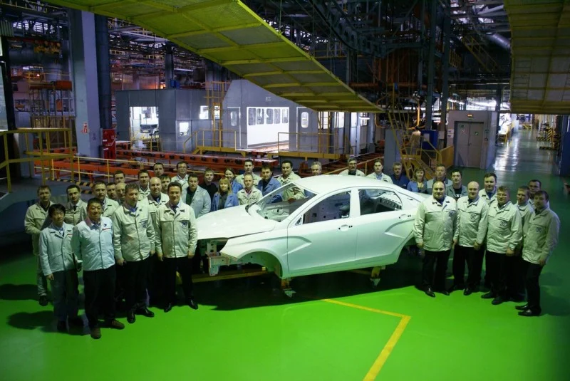 Изображение к публикации «Первые седаны LADA Vesta произведут в феврале»