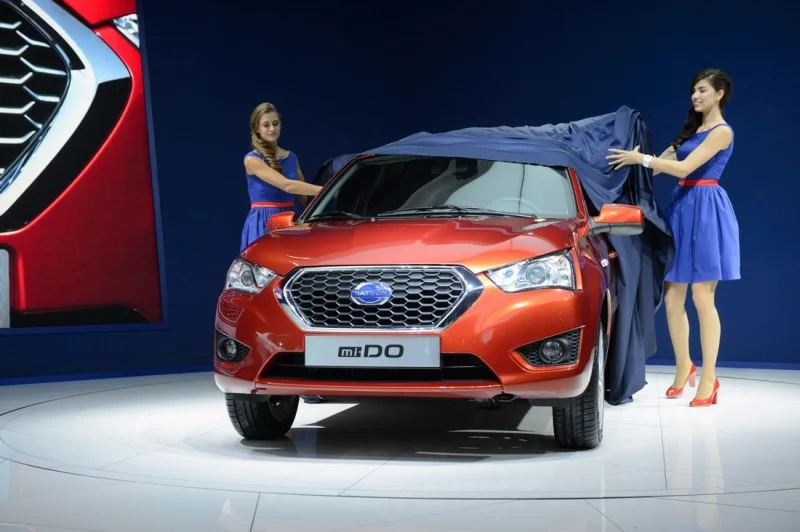 Изображение к публикации «Японский бренд Datsun, принадлежащий Nissan, рассекретил пятидверный хэтчбек mi-DO»