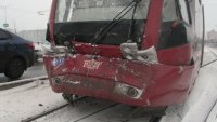 Возле «Казань Арена» столкнулись два трамвая