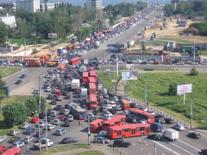 Транспортные пробки в Казани
