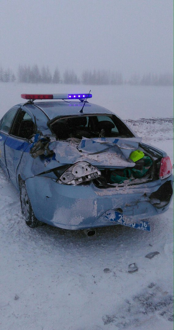 ДТП на трассе М7 23 февраля - даже экипаж ДПС попал в эту ДТП на трассе М7 23 февраля - даже экипаж ДПС попал в эту