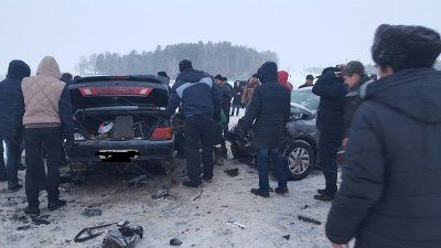 Фото с места ДТП в Пестречинском районе