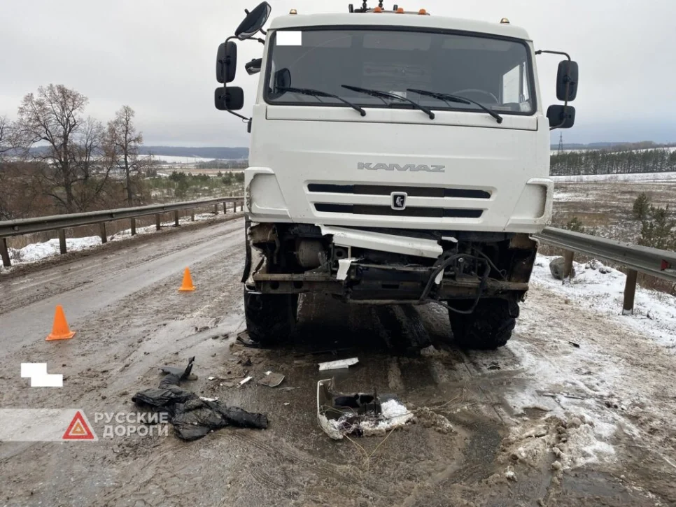 Изображение к публикации «ДТП на автодороге Альметьевск - Муслюмово 23.11.2021»
